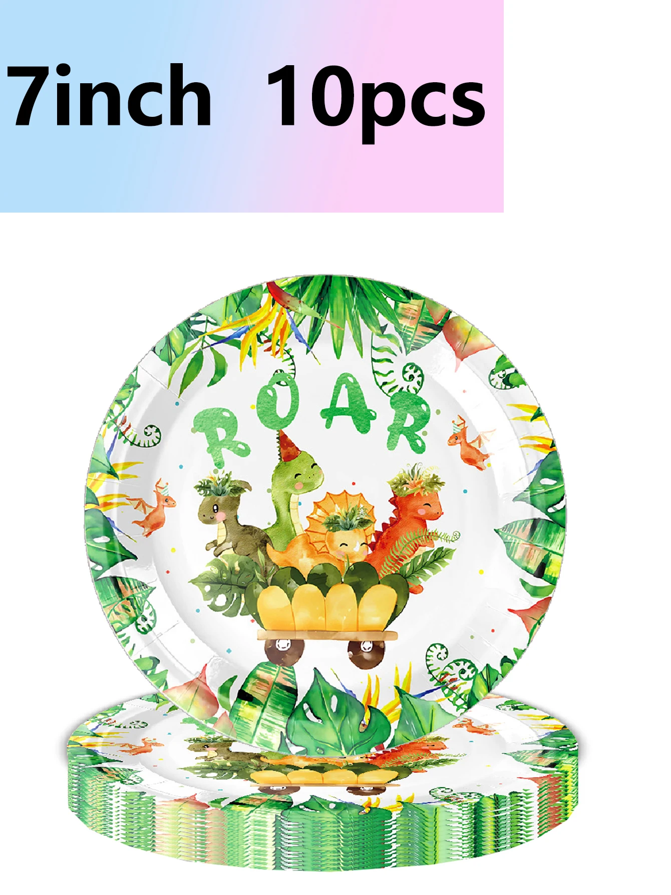 Party-Teller, Servietten und Tassen mit Dinosaurier-Motiv, Dinosaurier-Geburtstagsdekor-Set, Feiertagsfeiern und Geburtstagsparty-Zubehör – Detail 3