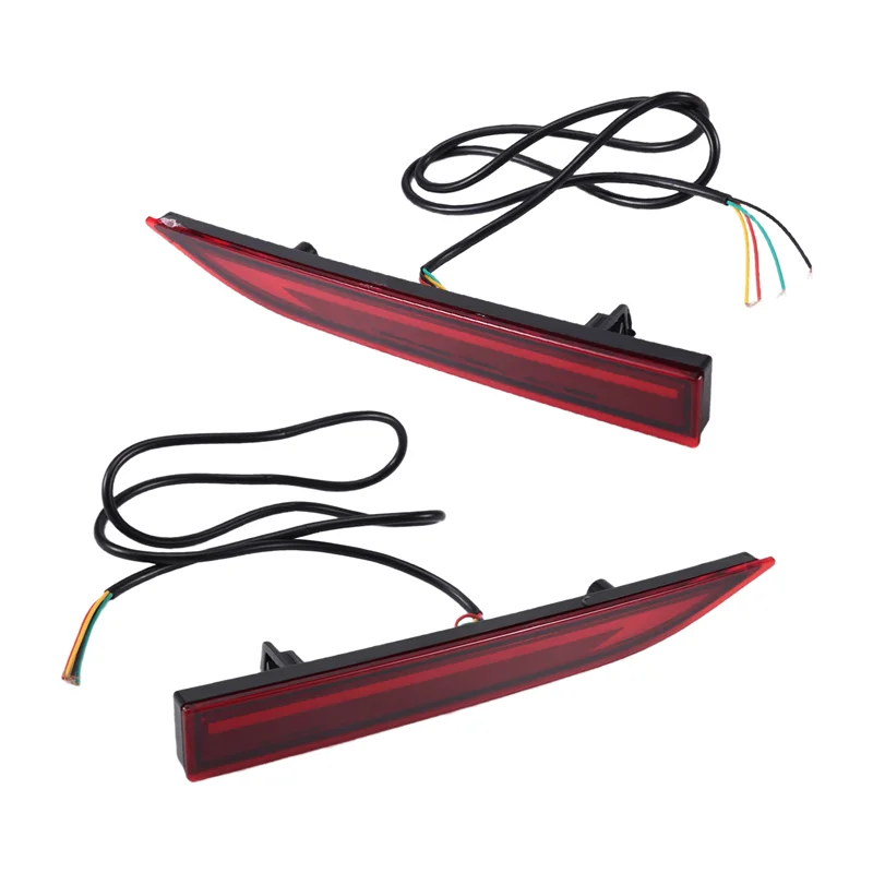 

AASS-Car LED Rear Bumper Reflectors Brake Lights Dynamic Turn Signal Lamps For Toyota Yaris Vios 2022-2023