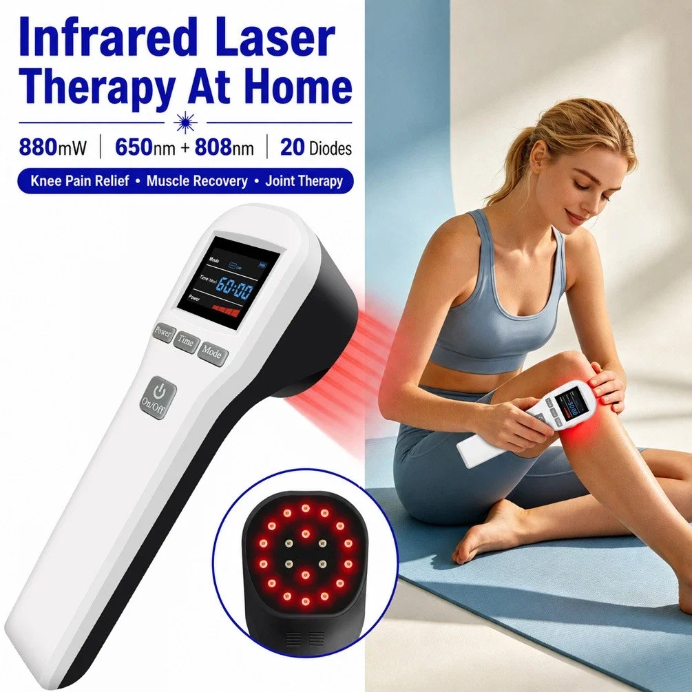 Frovab Portable Low Level Light Therapy Device LLLT for Body Pain Relief Muscle Strain Sprain Arthritis Inflammation Wound Healing