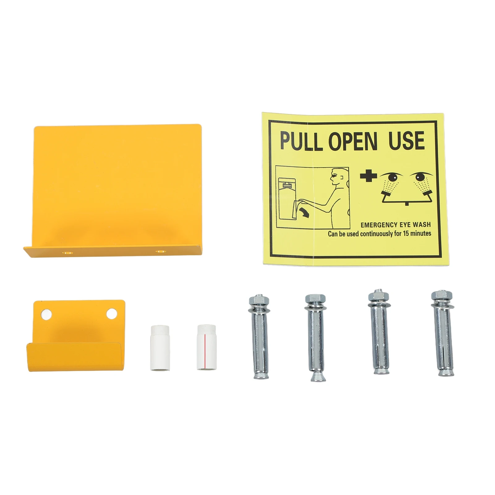 Stazione di lavaggio occhi a parete per liquidazione Stazione di lavaggio occhi di emergenza ricaricabile resistente alla corrosione in polietilene da 53 litri per laboratorio