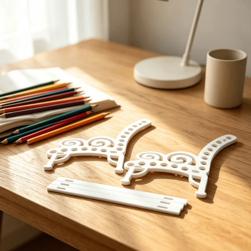 1Pc Bench‑Shaped Pencil Holder, Self‑Assembly Chair‑Style Stationery Organizer, Unique Gift for Artists & Stationery Lovers