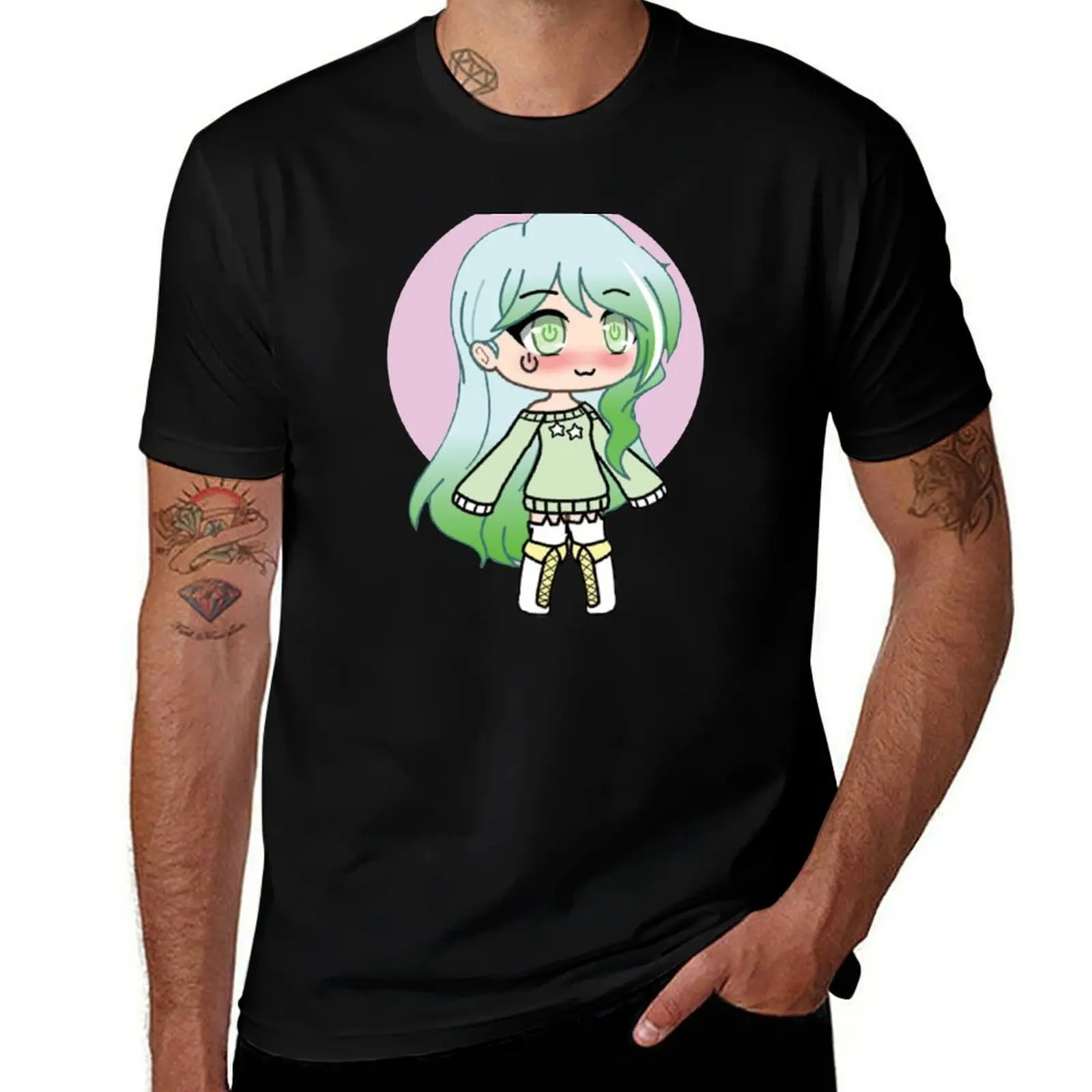

Cute Gacha Series Girl - Riley T-Shirt Novelty Print Casual Tee Shirt