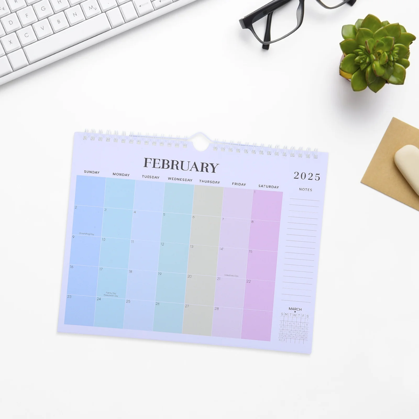 12pçs 2025 calendário de parede ano da cobra planejador mensal grande impressão bobina encadernação pendurado para escritório casa escola decoração impressa