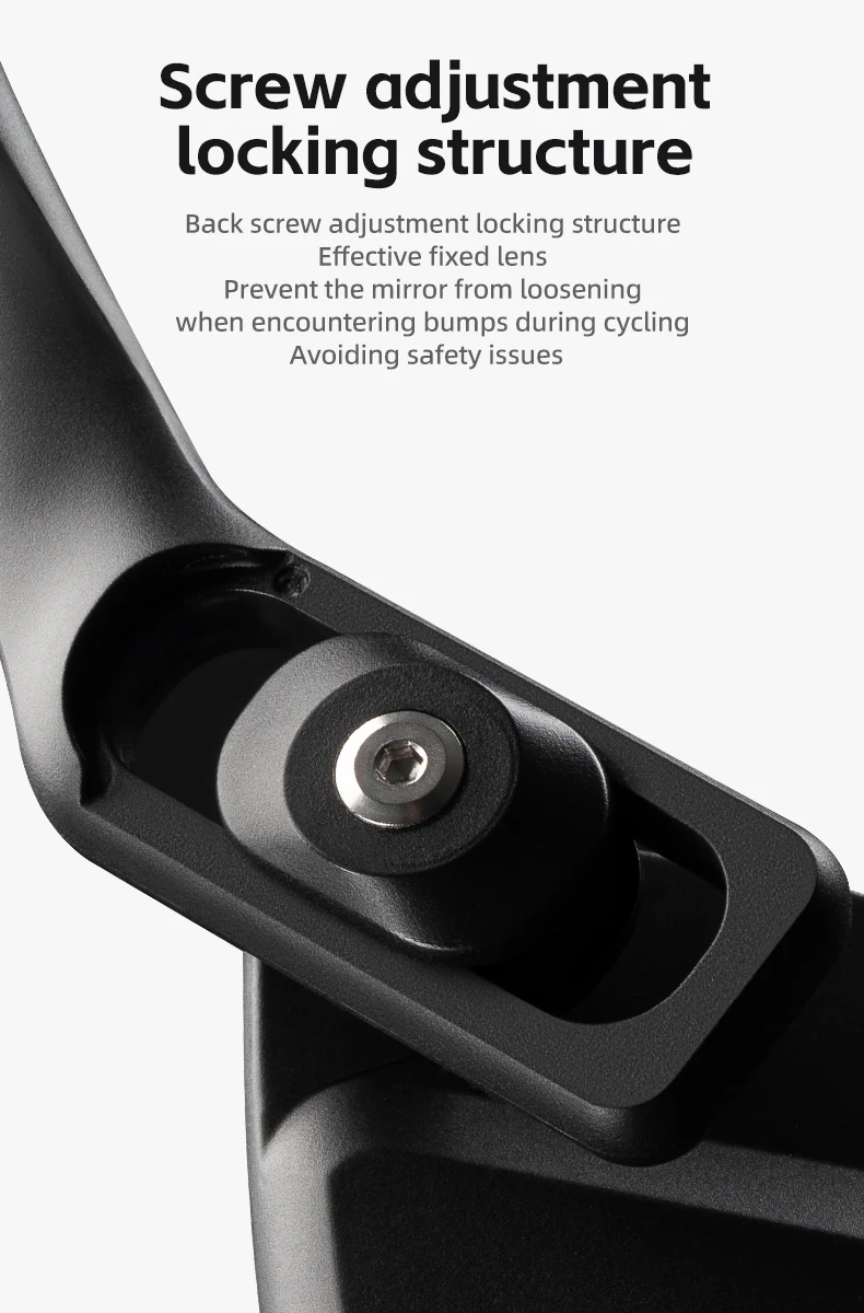 ROCKBROS Lokaler Versand Universeller Fahrrad-Rückspiegel MTB-Radspiegel für Rennrad Motorrad-Spiegelzubehör – Detail 8