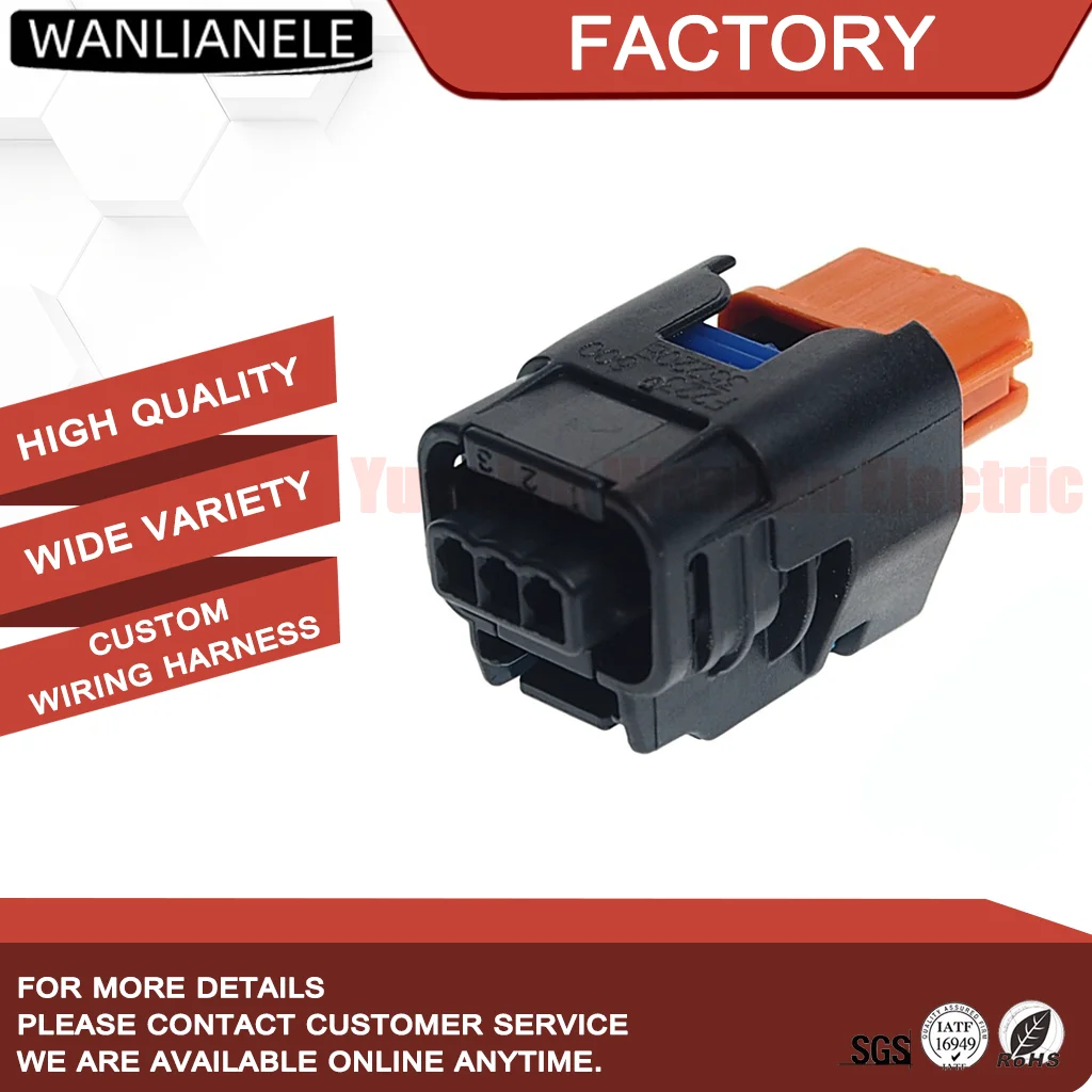 50 Sets 13847082 3 Pin Female Waterproof Connector 1.5mm Sealed Fit Wheel Speed Sensor Auto Harness