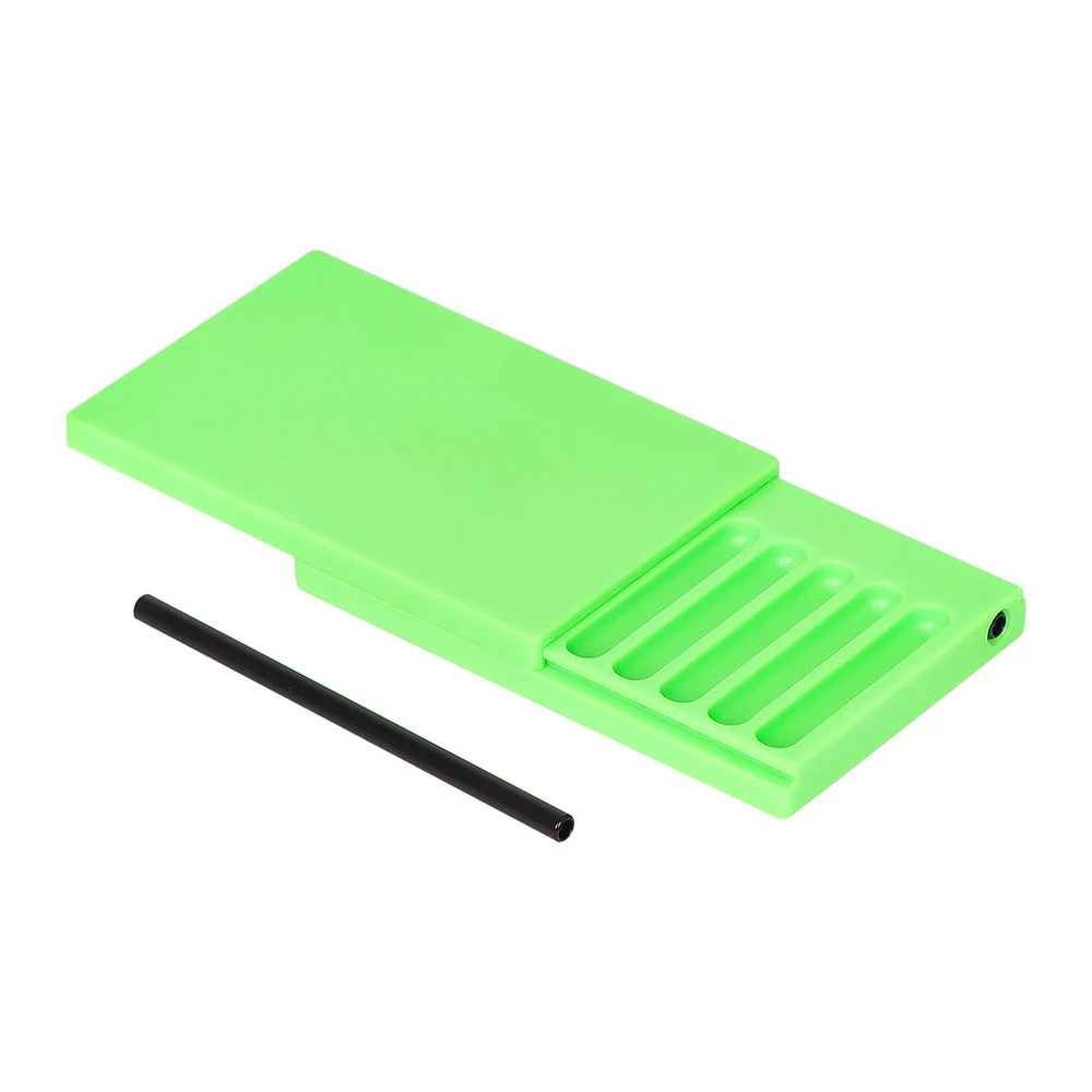 7 Compartment Slot Plastic Snuff Kit Container Case Sild Lid in Aluminum Straw Pocket Size Portable Storage 7 Slot Snuff Box view 3