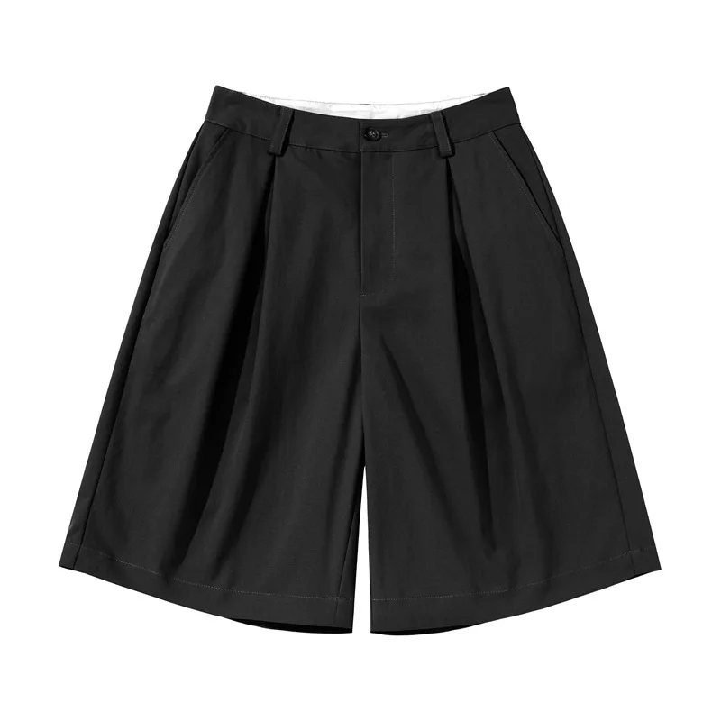 

Новые летние повседневные шорты унисекс в японском ретро-стиле, однотонные, свободные, широкие, длиной до колена, 2026 года