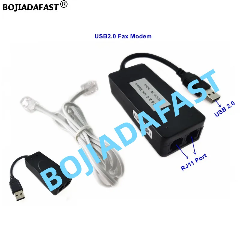 Módem de fax USB Puerto dual RJ11 ID de llamadas Dial Up 56K V.92 Conexant CX93010 Compatible con WINDOWS 11 10 7 XP Linux