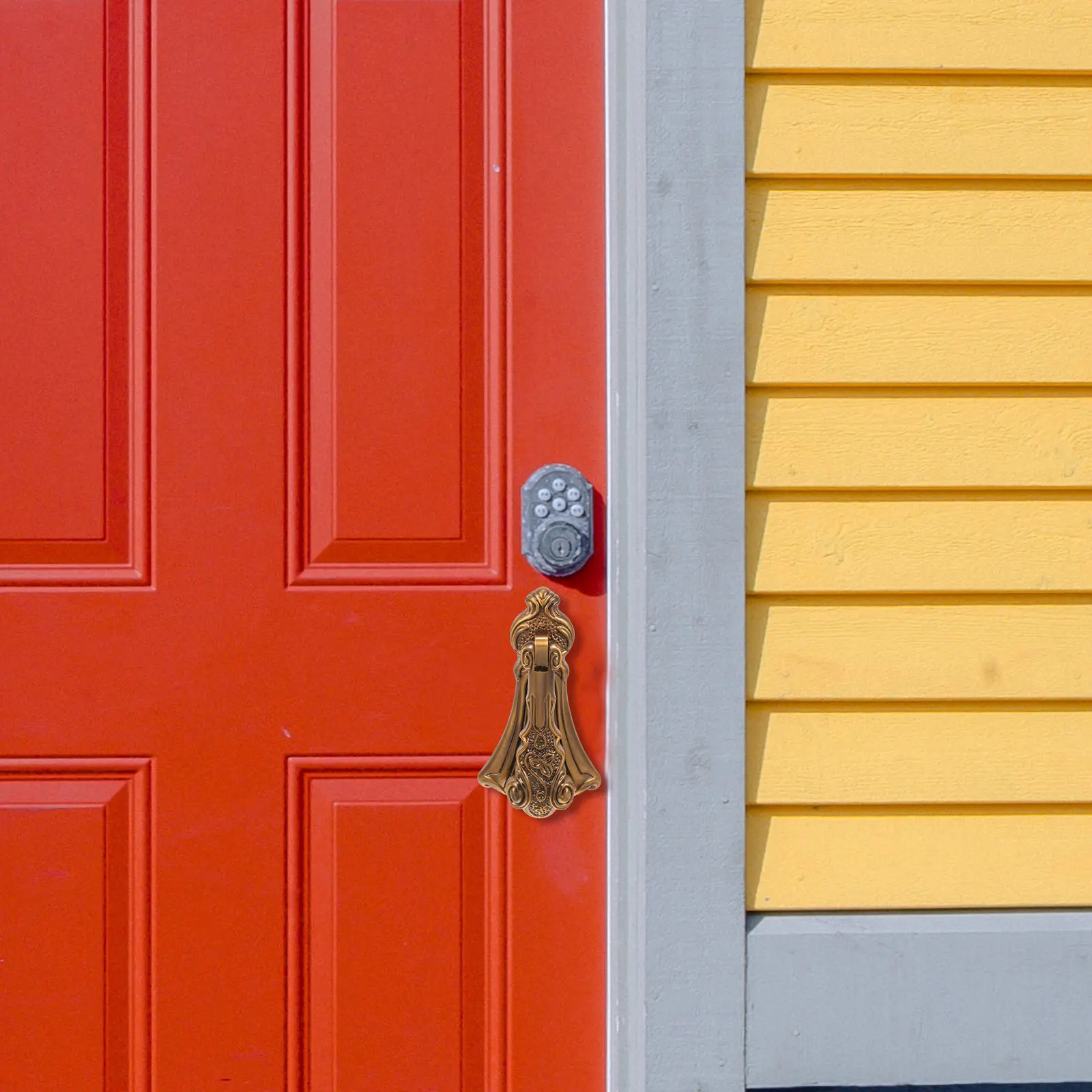 

Прочный винтажный дверной молоток из цинкового сплава для замены на входных воротах, декоративный молоток для дома и отеля, с гладкой поверхностью