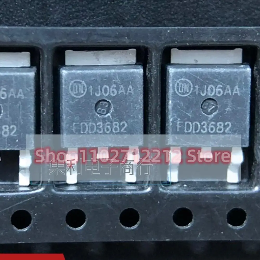 5PCS-10PCS  FDD3682  TO252 MOS N 32A100V Imported NEW Original  Fast Shipping