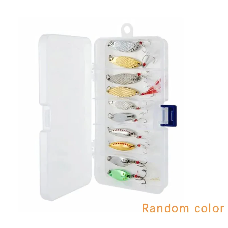 

Metal Spoon Jigging Fishing Lure Set Luminous SwimBait Spinner Hard Bait Artificial Casting Lure 5g-20g Sequin