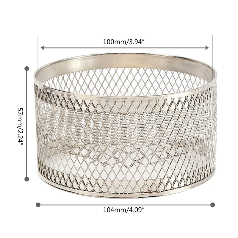 F1CD Mesh Hookah Wind Cover Hollow Out Metal Shisha Coal Screen Smoking Accessories for Women Men Smoking Windproof Shield