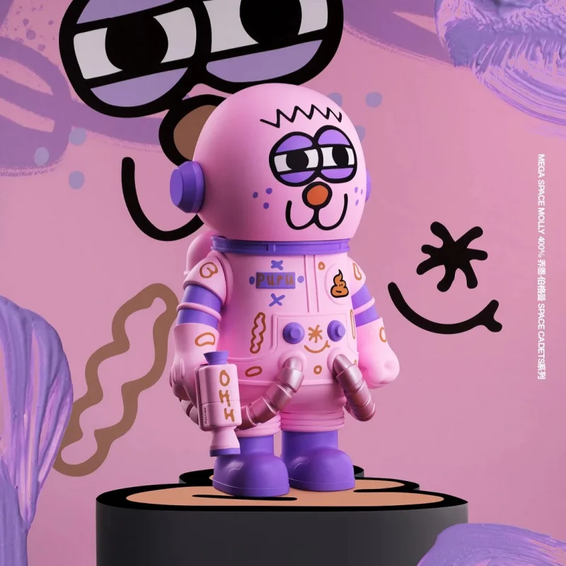

Genuine New Space Molly Cadets Monster Series 400% Big Baby Limited Edition Figurine Good Birthday Gifts Toys