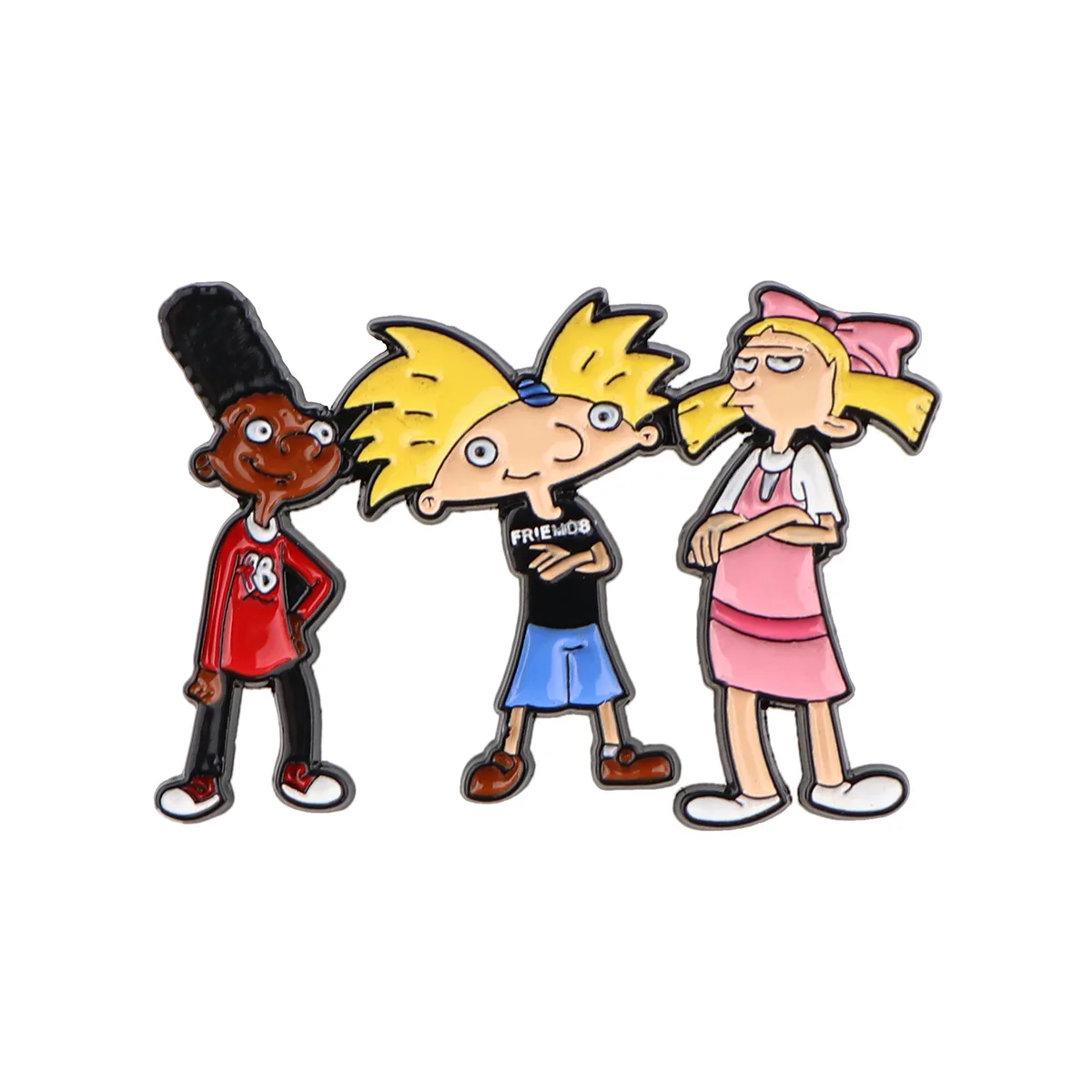 Cartoon Hey Arnold! Lapel Pins for Backpakcs Women's Brooch Badges on Clothes Enamel Pins Fashion Jewelry Accessories