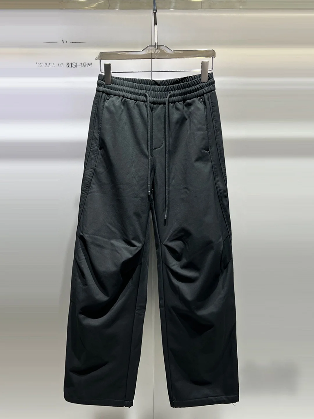 

Модные зимние брюки с флисовой подкладкой, широкие, прямые, повседневные, стильные, длинные, из полиэфирного волокна