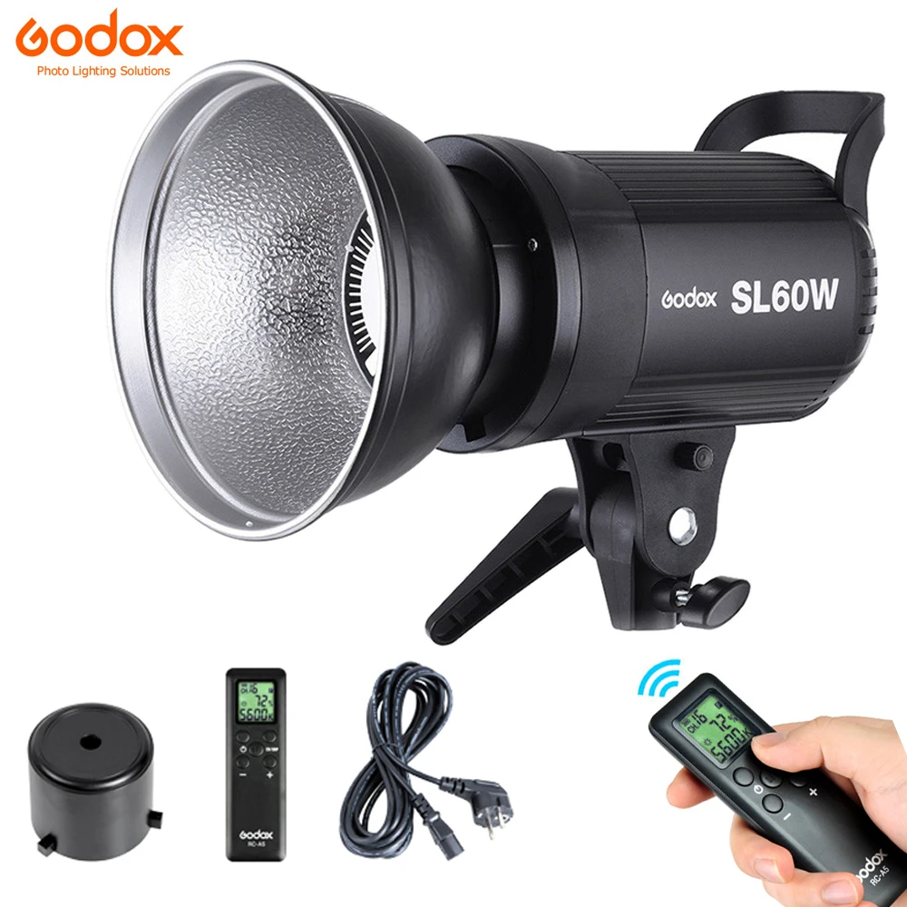 Godox LED Luce Video SL-60W SL60W 5600K Versione Bianca Luce Video Luce Continua Bowens Mount per Lo Studio di Registrazione Video