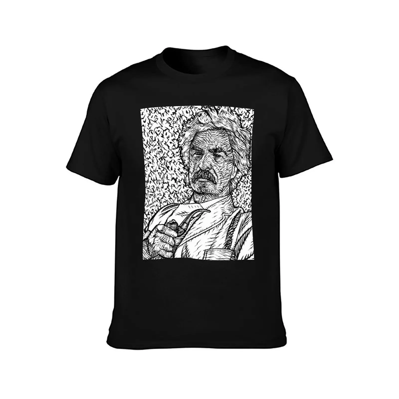 MARK TWAIN - ink portrait .2 T-Shirt graphic t shirts for man T-Shirt