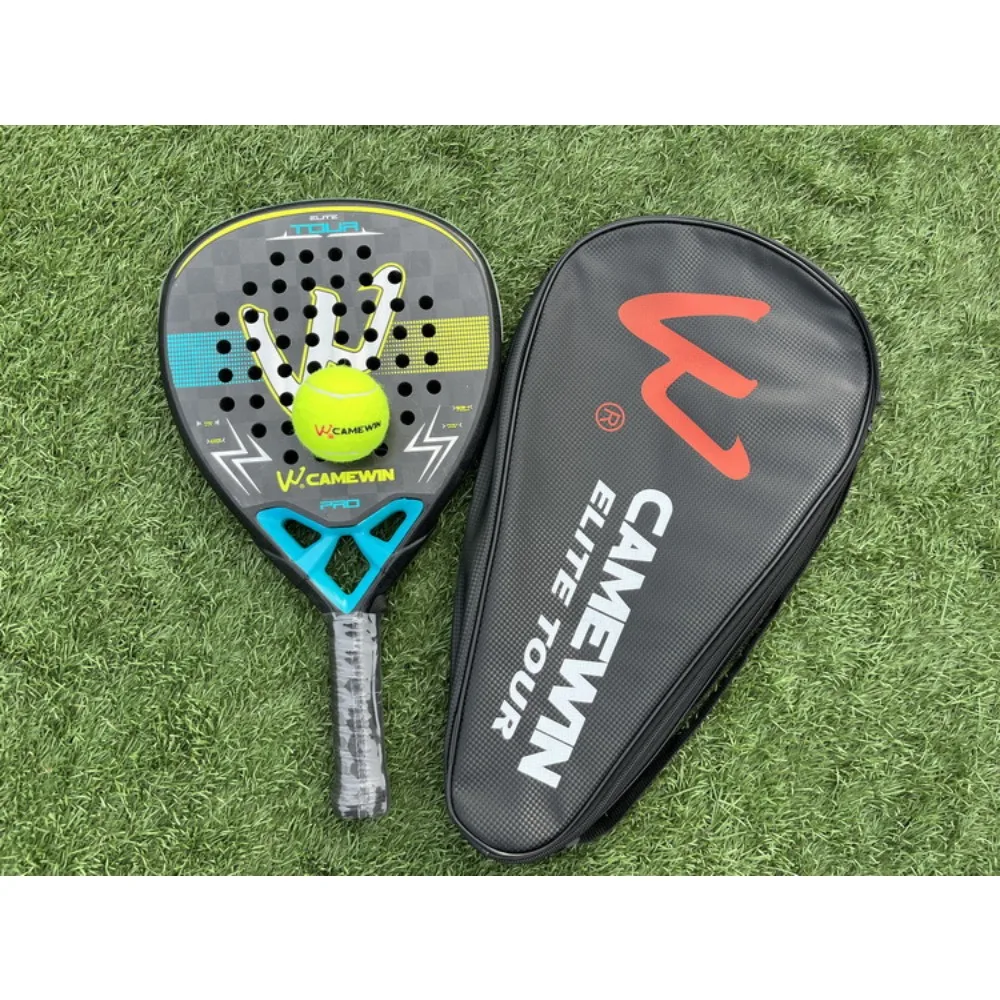 مضرب تنس الشاطئ من الكربون الشفاف عيار 18 قيراط 4043، مضرب تنس على شكل مجداف