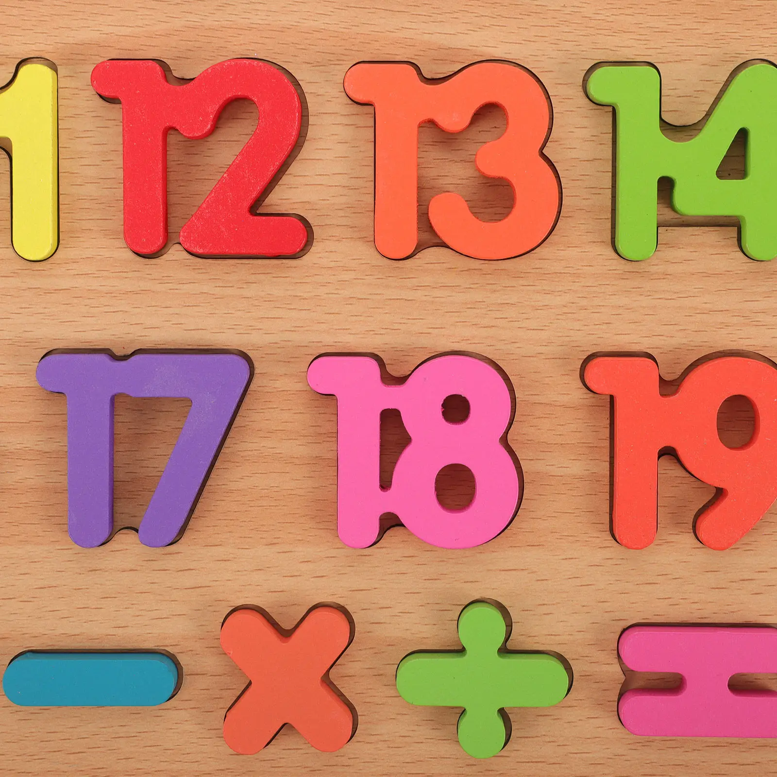Kids Education Calculator - Ahşap 1-20 Sayı Bulmaca Tahtası, Çocuklar