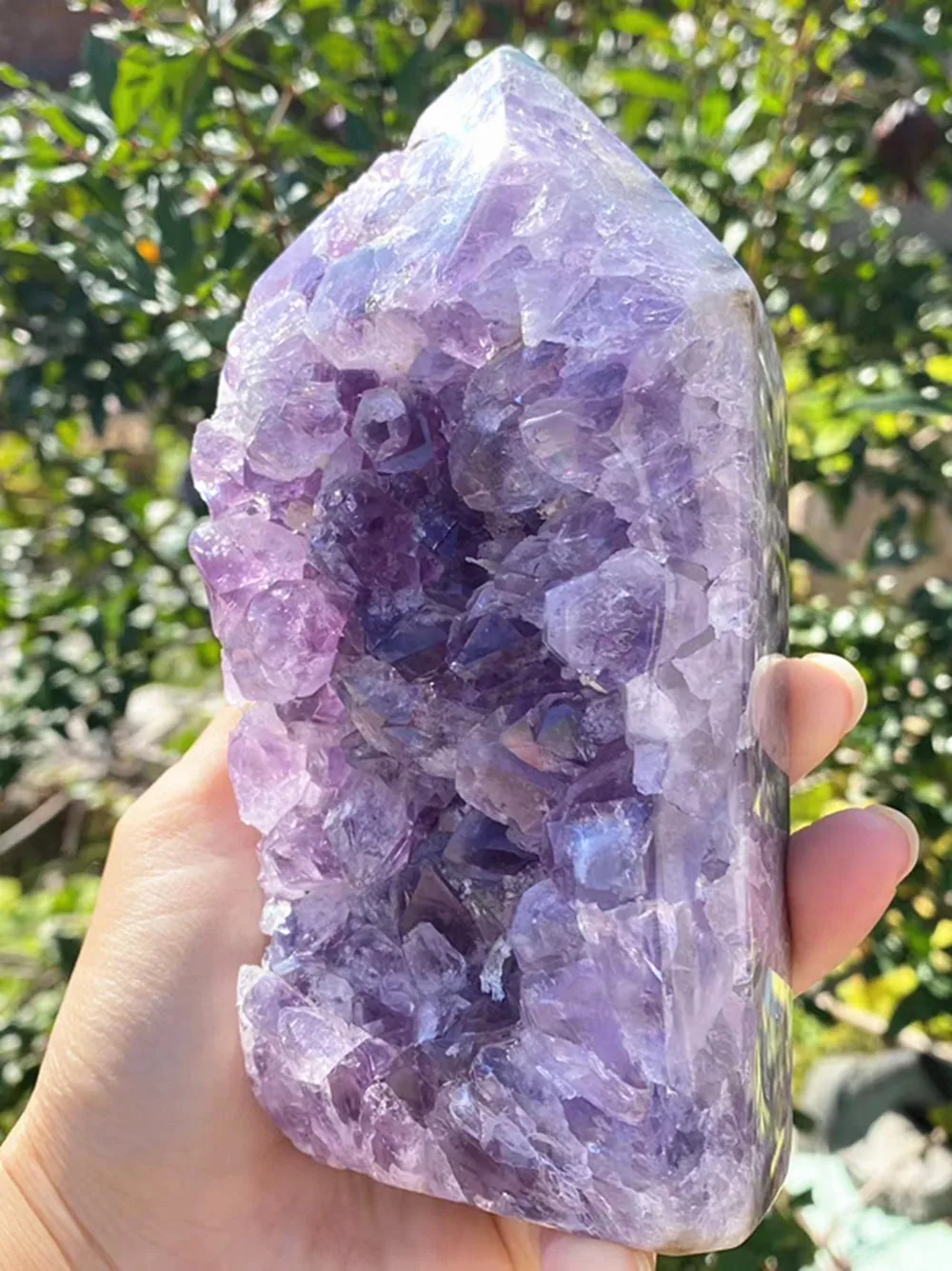 1050g   Natural quartz crystal amethyst Cluster crystal Wand divination magic and meditation - hom  decor