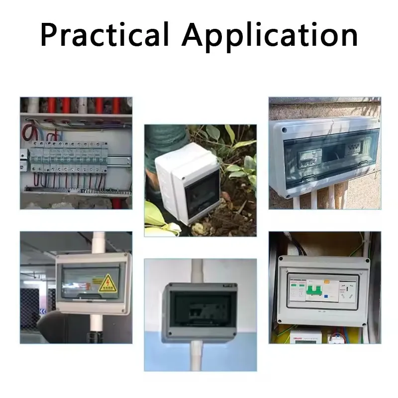 IP65 Waterproof Distribution Switch Box 5/8/12/15/18/24WAY ABS Plastic Electrical Enclosure HL Series Junction Box