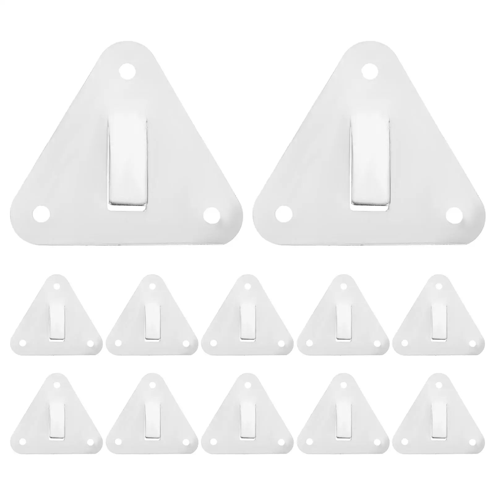 

12 Pcs Fire Extinguisher Bracket Heavy Duty Wall Mount Silver Metal Hanging Piece Hook Strong Load Capacity Great Materials