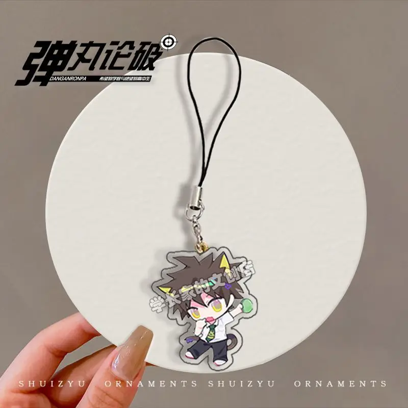 Anime Danganronpa Pingente para Meninos e Meninas, Telefone Rope Chain, Cosplay Mochila Ornamento, Komaeda Nagito, Presentes de Aniversário