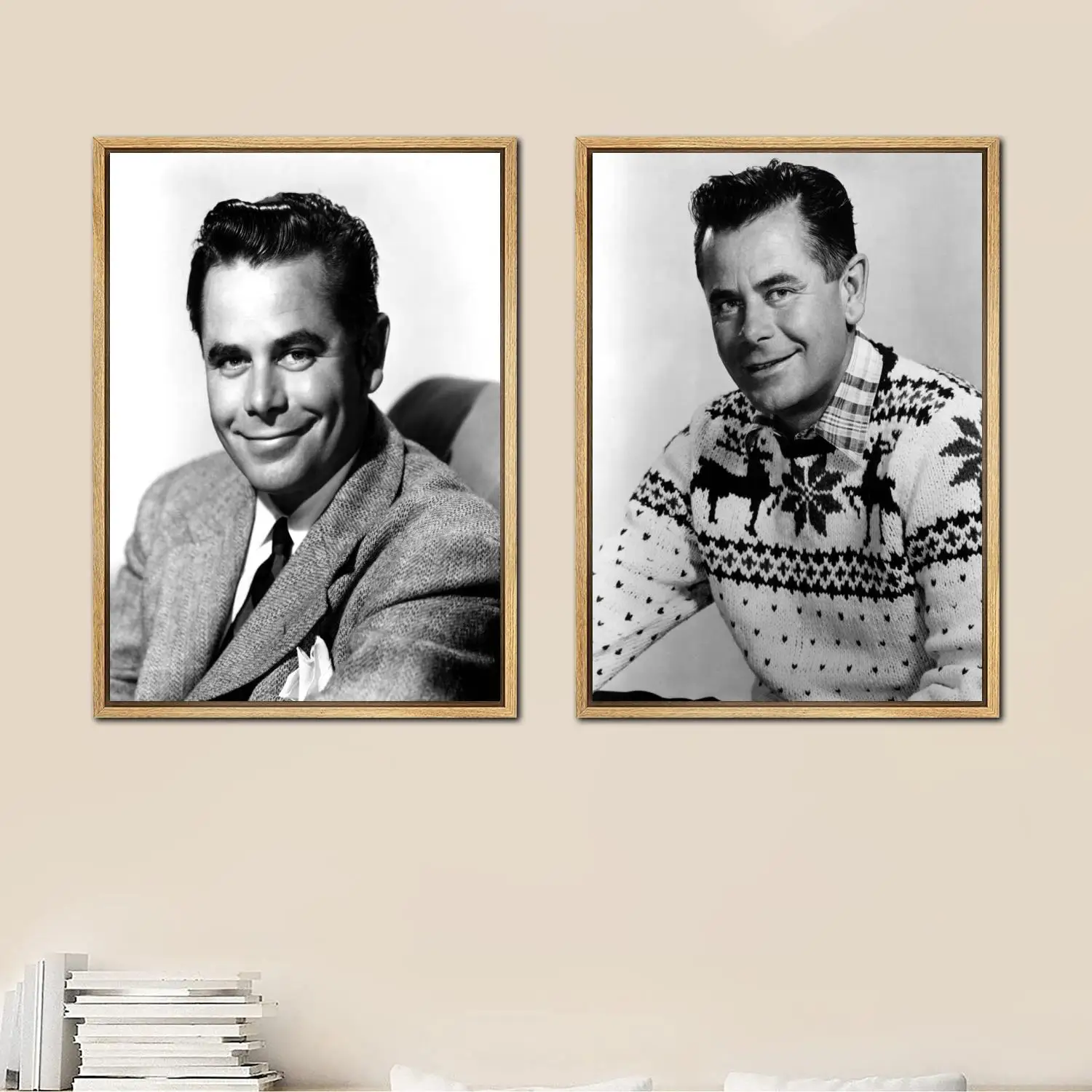 Posterazzi Glenn Ford Posters Painting 24x36 Wall Art Canvas Poster room decor Modern Family bedroom Decoration Art wall decor