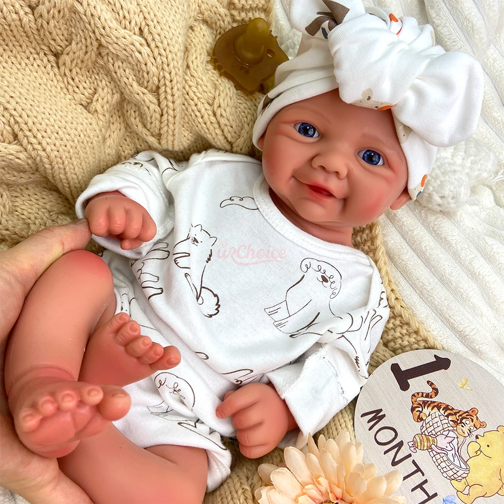 

17-дюймовая высококачественная силиконовая кукла-реборн Vivienne с реалистичными, расписанными вручную деталями, водонепроницаемая, для взрослых, для расслабления и эмоционального ухода