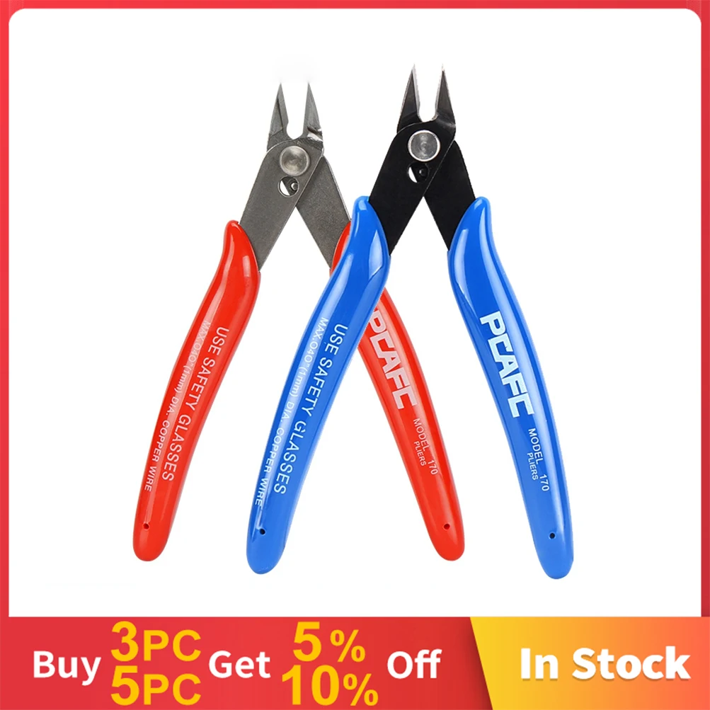 3D Filament Tube Diagonal Pliers Red Blue PLATO 170 Wishful Clamp DIY Side Cutting Nippers Wire Cutter 3D Printer Parts