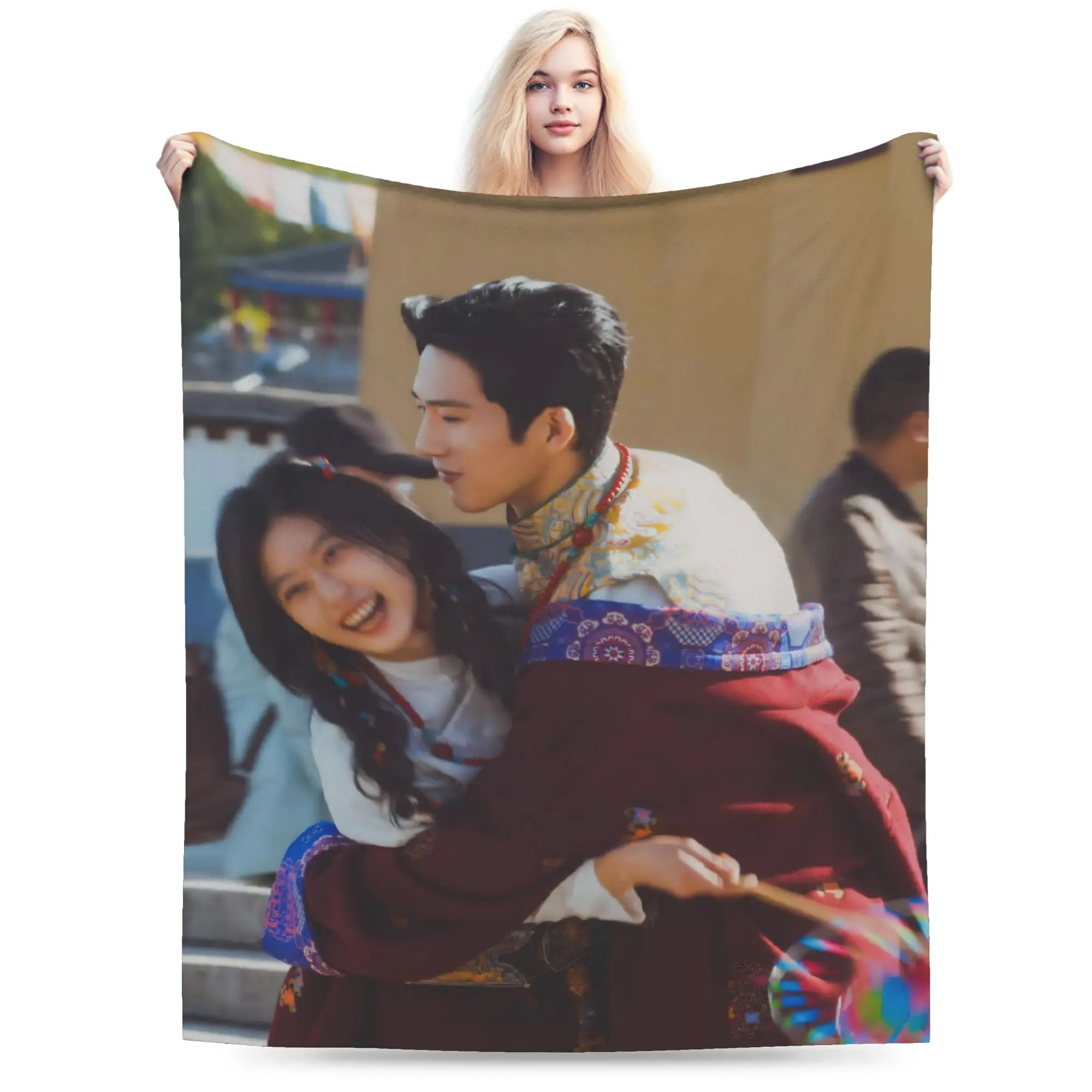 The Early Spring jing boran Blankets Soft Flannel Comfort Gifts  Throw Blankets Bedspreads