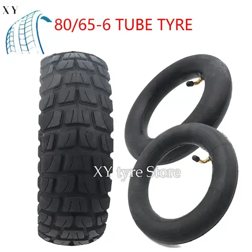 Neumático de vacío de 10 pulgadas 80/65-6,5 para neumáticos sin cámara para patinete eléctrico KUGOO M4 / M4 Pro 10X3.0