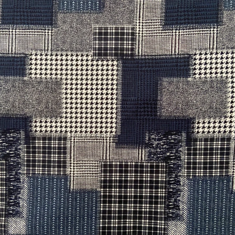 Retro Checkered Cotton Linen Printed Fabric Spring and Summer Fabric for DIY Dresses Casual Clothing and Throw Pillows