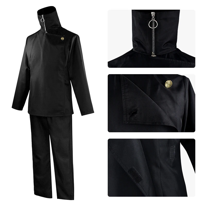 Inumaki Toge Cosplay Traje para Homens e Mulheres, Anime, Jujutsu Kaisen, Peruca, Top, Calças, Uniforme Escolar, Trajes de Halloween