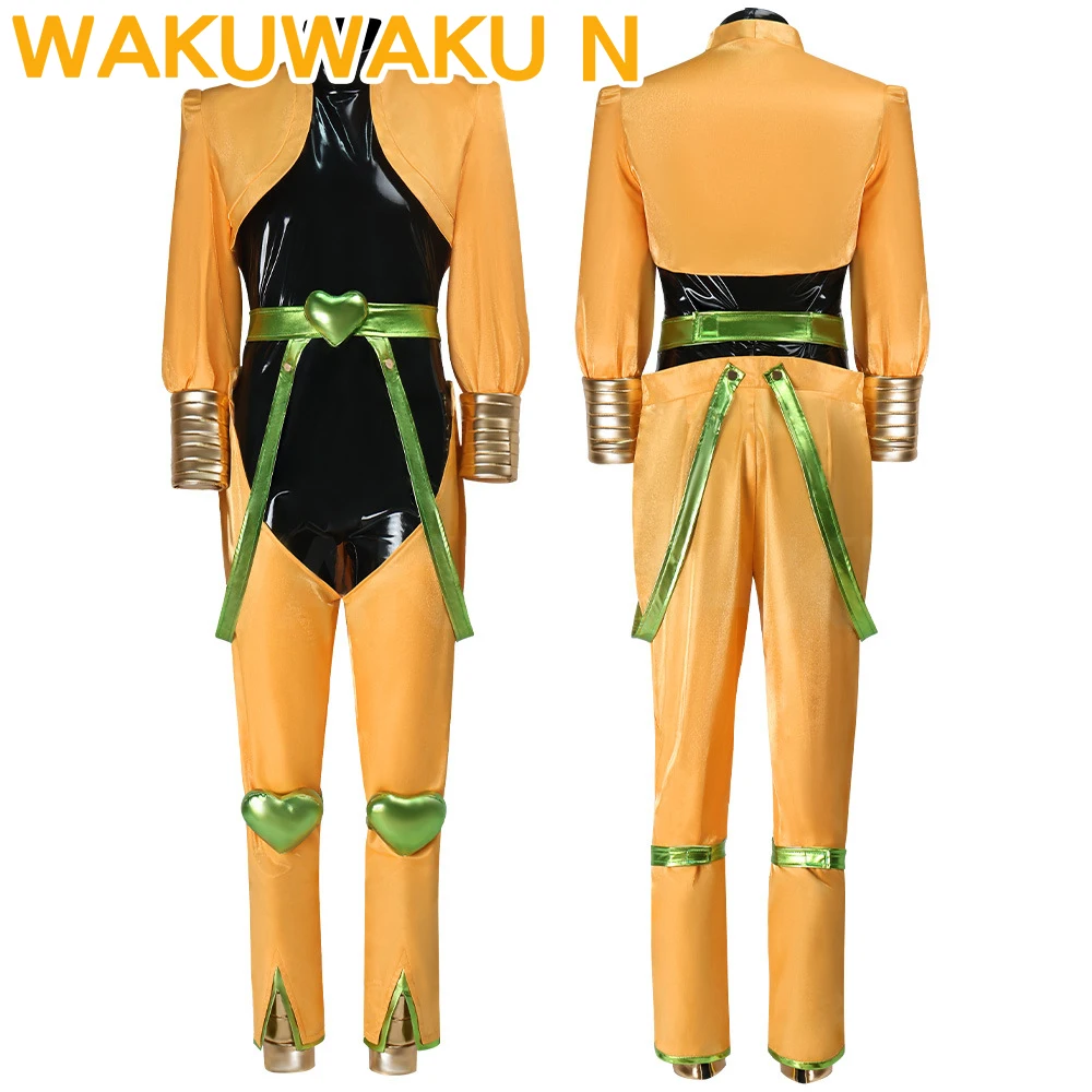 

IN STOCK Adventurer Dioo Brandoo Cosplay Costume Anime【S-3XL】WakuWaku-N Men Orange Suit Adventurer Cosplay Plus Size