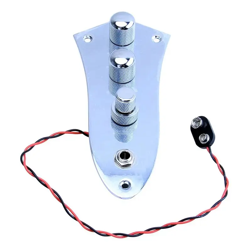 A99I-Loaded Wired Control Plate Circuit Board Kit Electric Guitar Accessories 3 Jazz JB Bass For 3 String Bass Guitar Parts JB-0