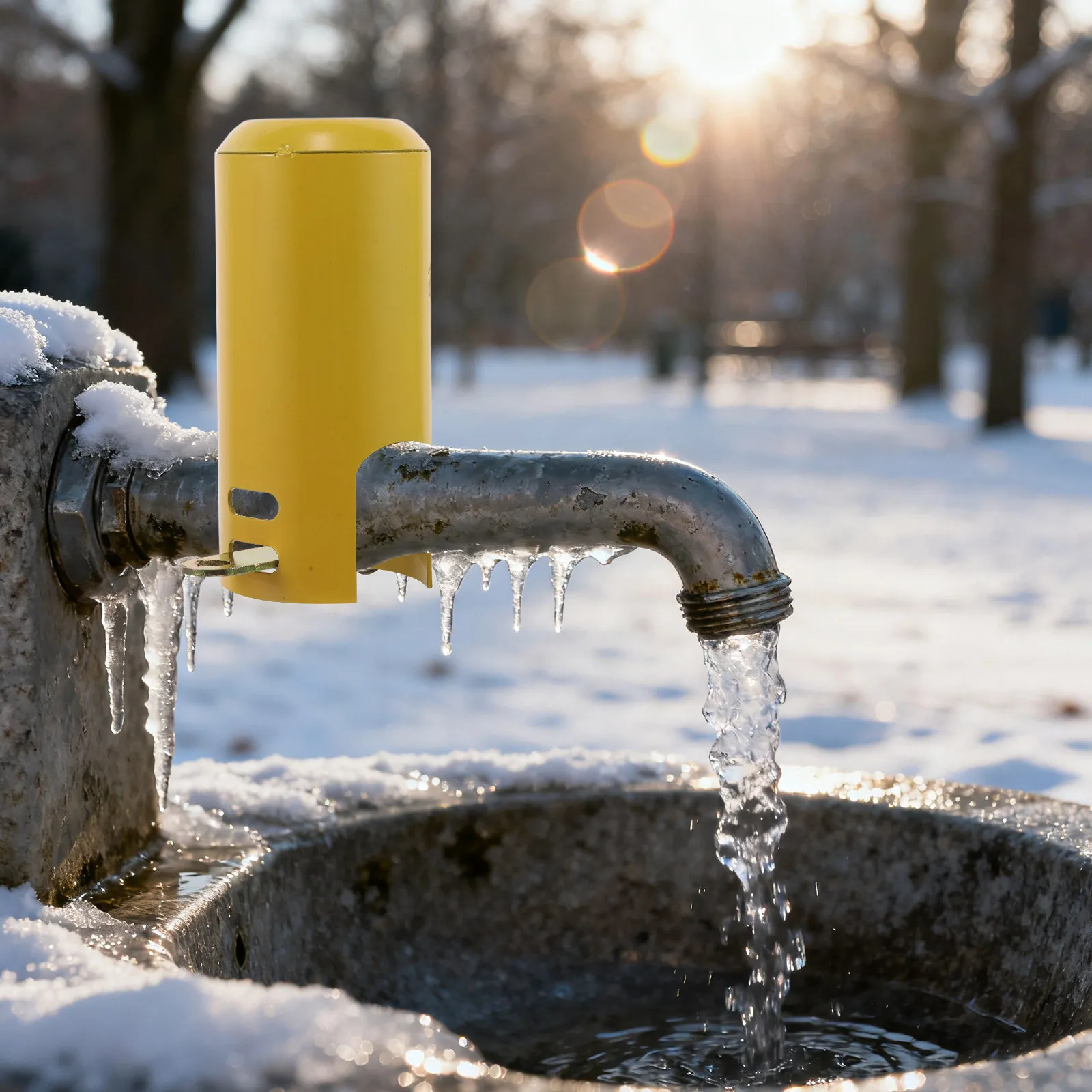 

Замок для уличного водопроводного крана - Прочная защитная крышка для крана с защитой от кражи - Надежный замок для садового шланга для парков и школ