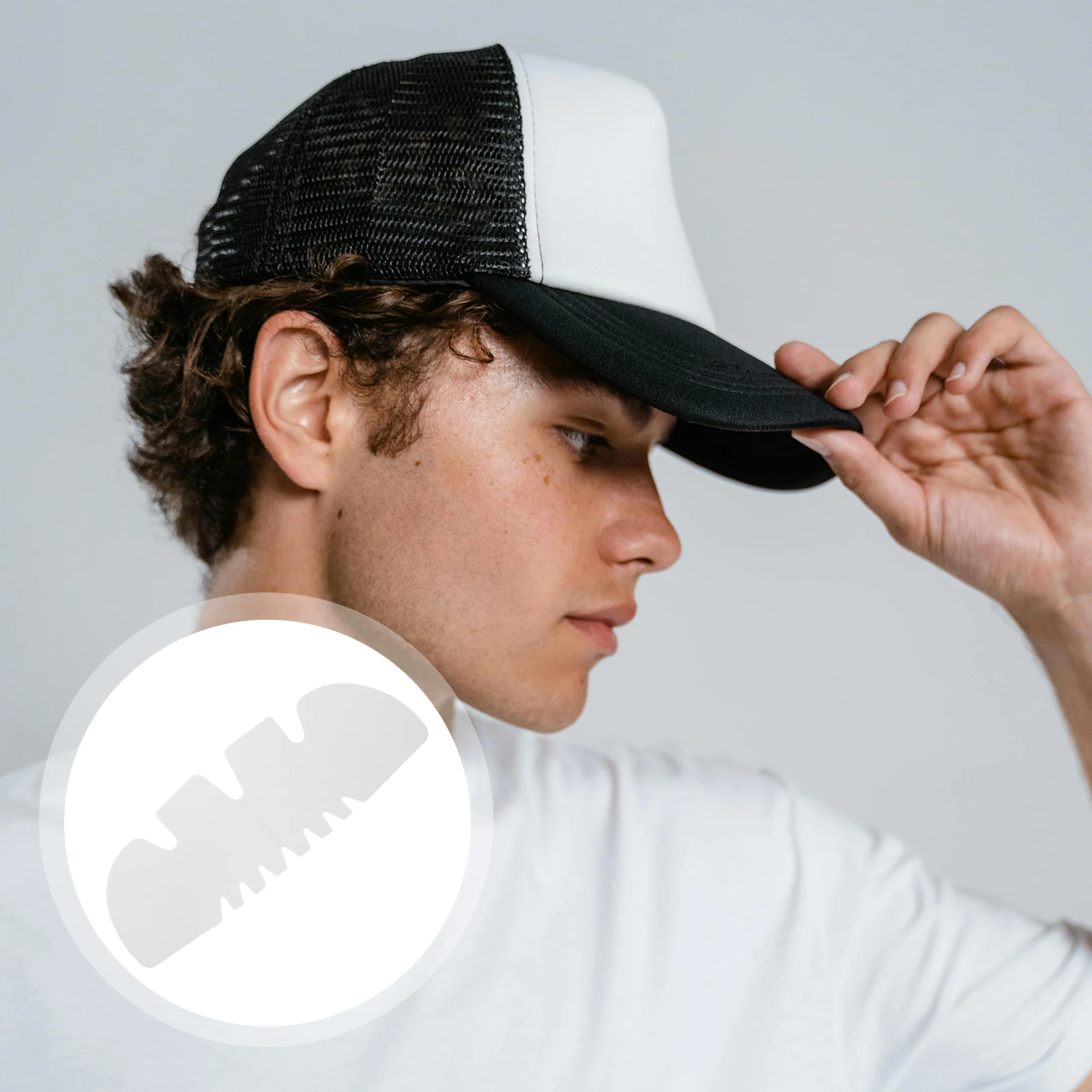 

100Pcs Baseball Cap Inserts Shaper White Cardboard Hat Inner Support Maintain Shape for Storage Travel Daily Use Cap Liner