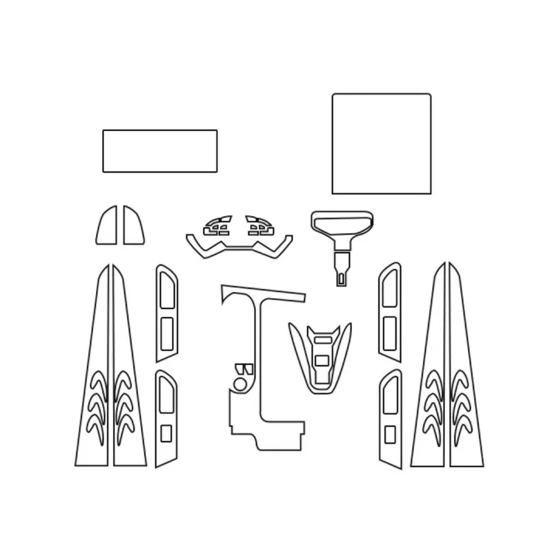 

Защитная пленка из TPU для навигационного экрана и консоли автомобиля, прозрачная, для Geely Cityray 2024-2025, декоративная наклейка для интерьера.