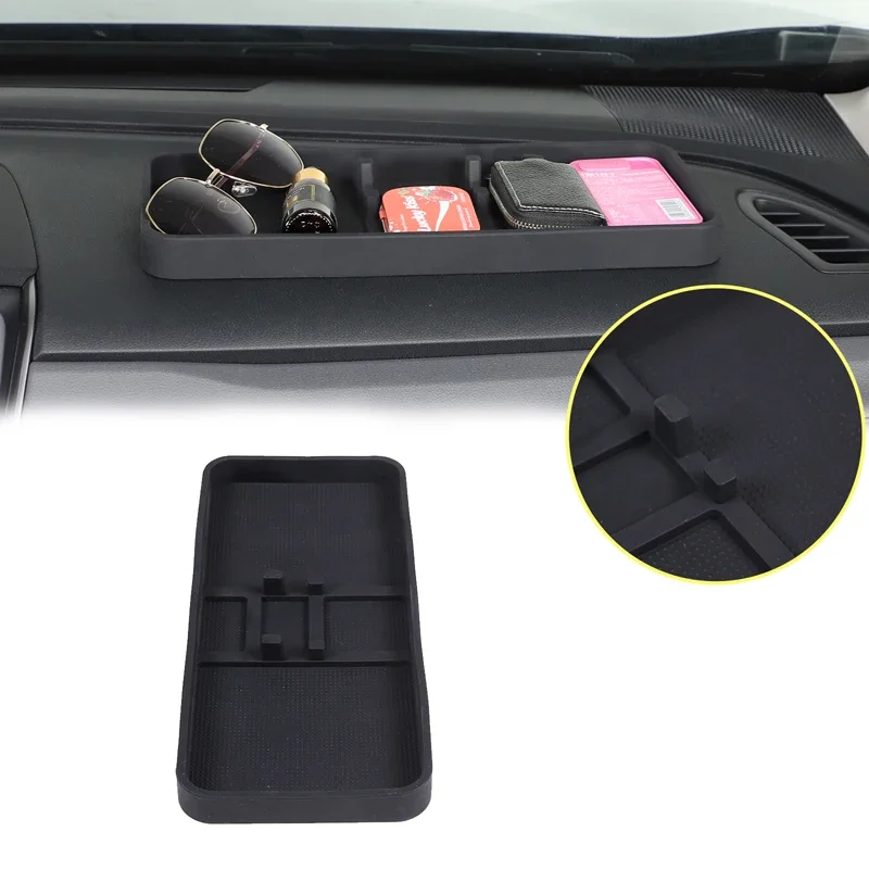 

For Subaru Crosstrek 2024+ Black car styling Car Dashboard Multi-function Storage Mobile Phone Anti-slip Mat Car Accessories