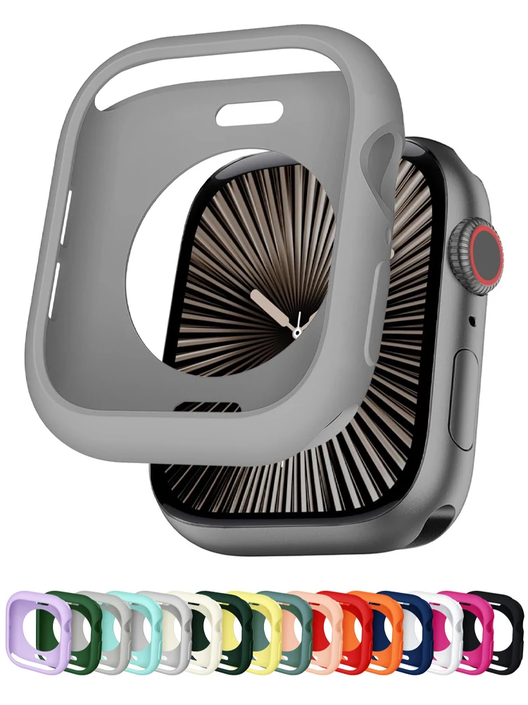 Protective for Apple Watch Case 10 46mm 42mm Accessories Shockproof Soft Silicone Bumper Shell Cover iwatch Series 10 protector