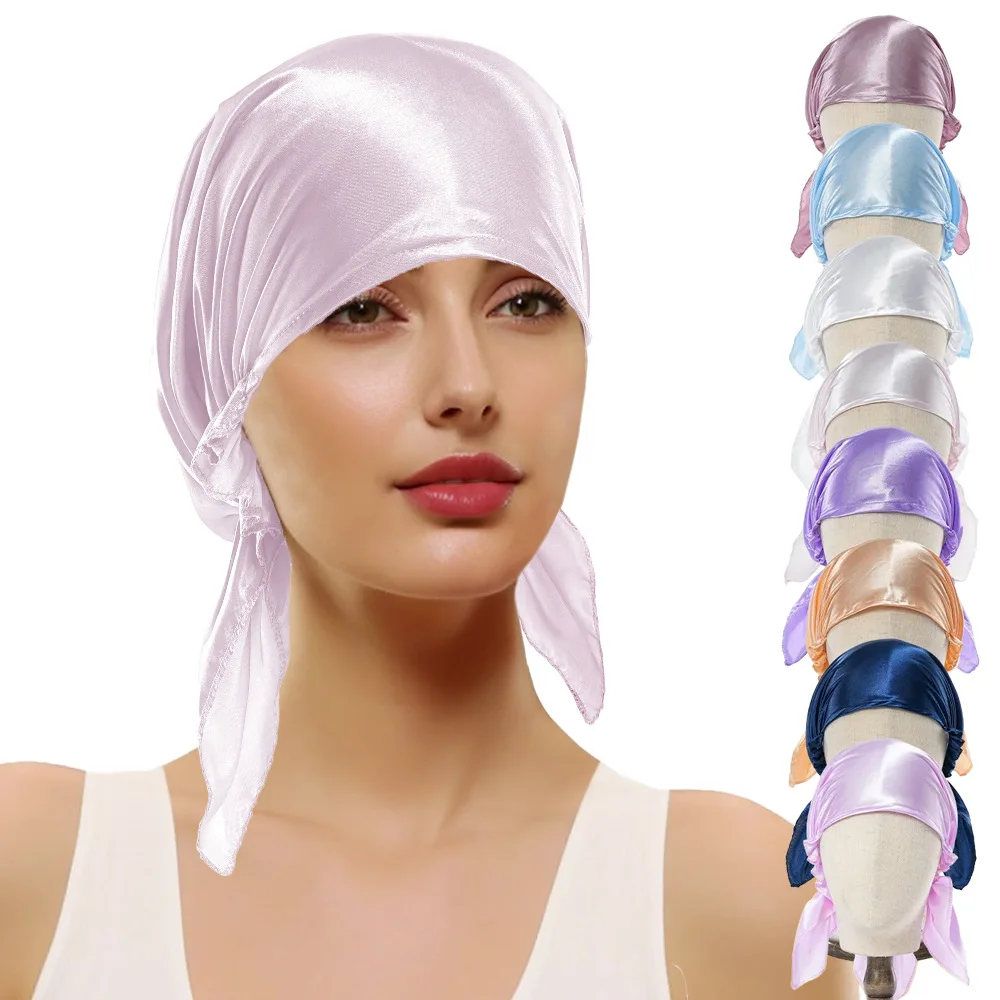 

Роскошные женские чепчики для ухода за волосами, ночная шапочка для сна, гладкая мягкая шапочка для волос, шапочка для женщин и девочек, тюрбан для защиты волос