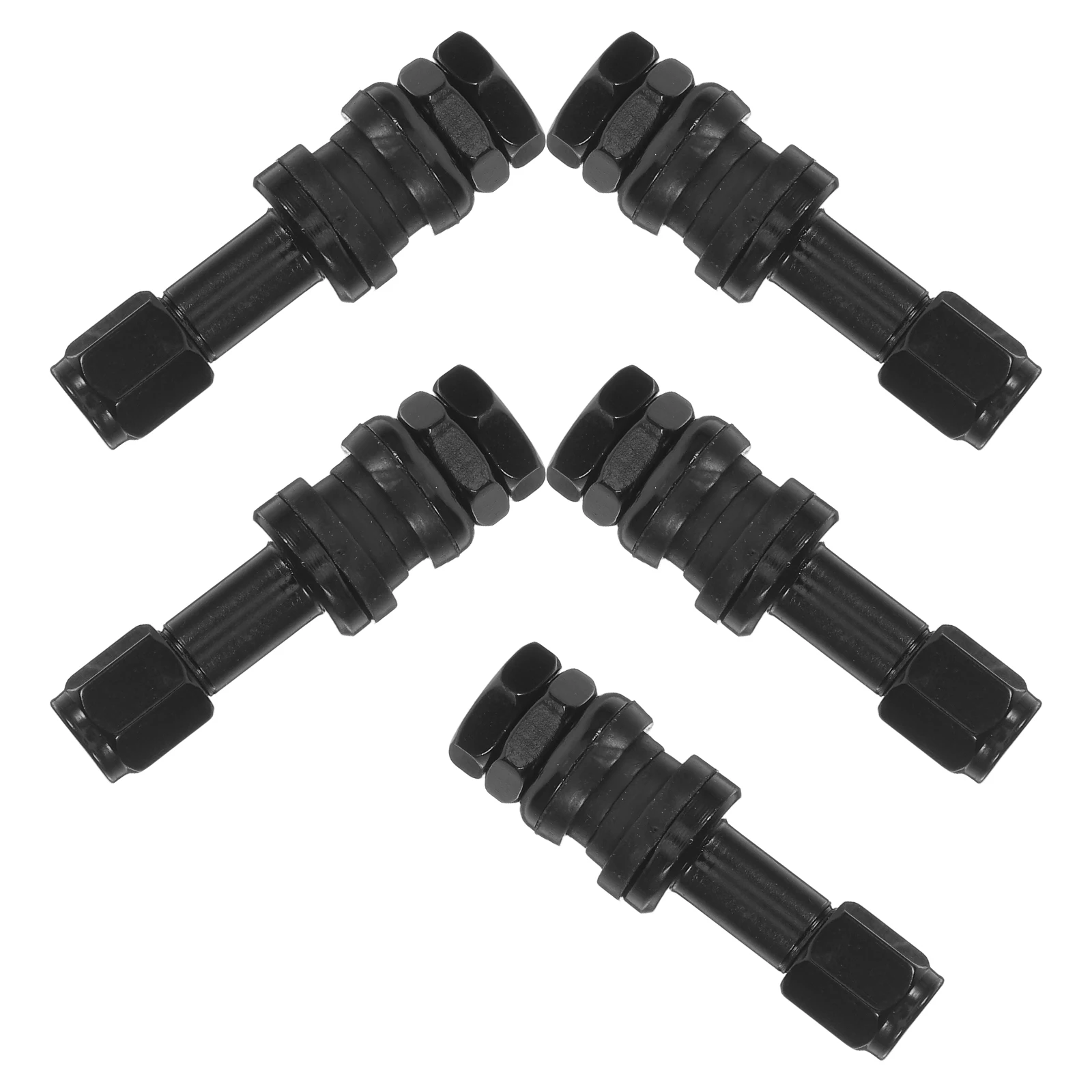 

5pcs Vacuum Tire Valve Stems Airtight Design Car Supplies Inner Tube Tool Gas Nozzle Aluminum Alloy Atv Scooter Temperature
