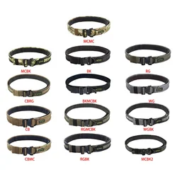 Tactical 2 Inch Combat Belt Quick Release Buckle MOLLE Hunting Outdoor Sports Mens Belt Durable Two-in-One