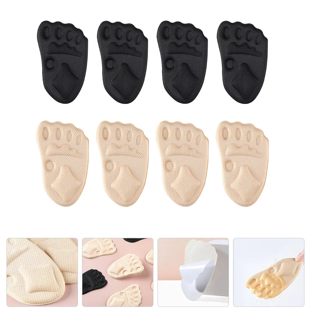 

4Pairs Forefoot Pads Metatarsal Shoe Inserts High Heel Cushions Pain Relief Foot Pads Comfortable Anti Slip Insoles Foot