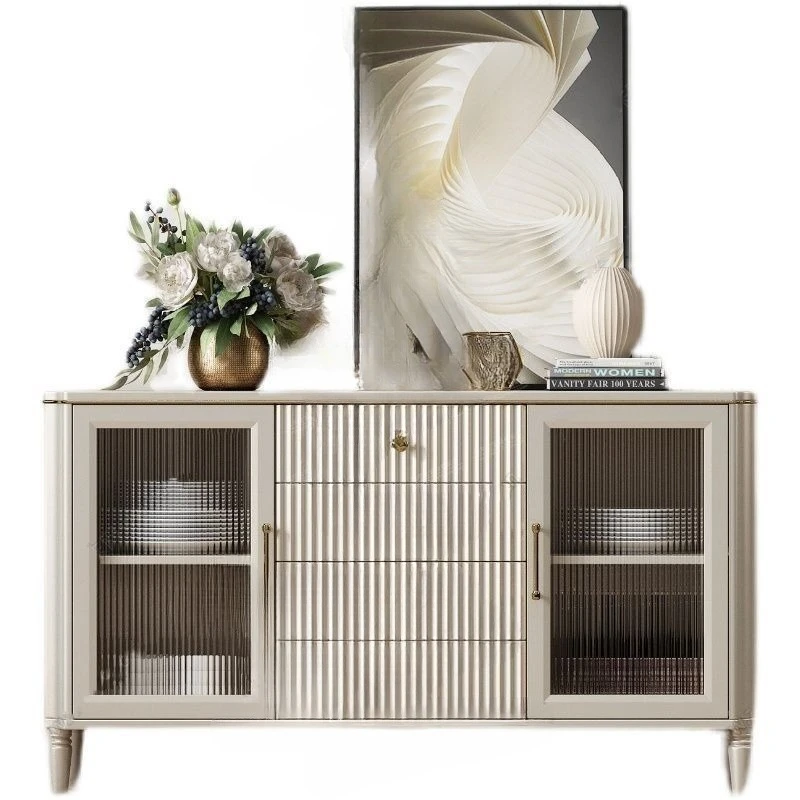 

luxury solid wood dining side cabinet simple living room drawer locker porch cabinet modern bedroom storage cabinet