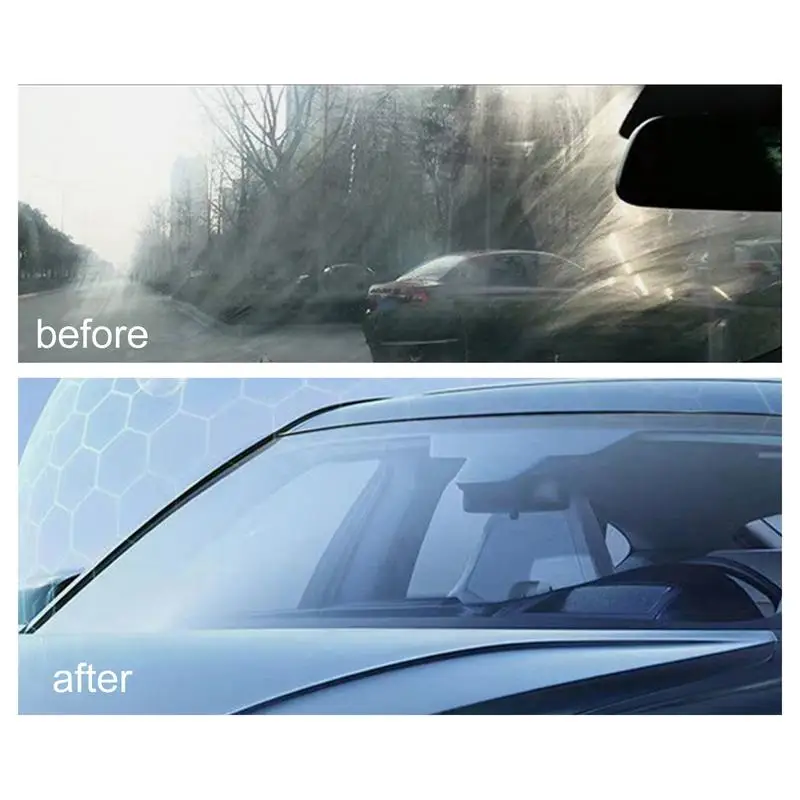 Limpiador de eliminación de manchas de vidrio para coche, película de aceite a prueba de agua, limpiador de ventanas para coche, parabrisas delantero transparente