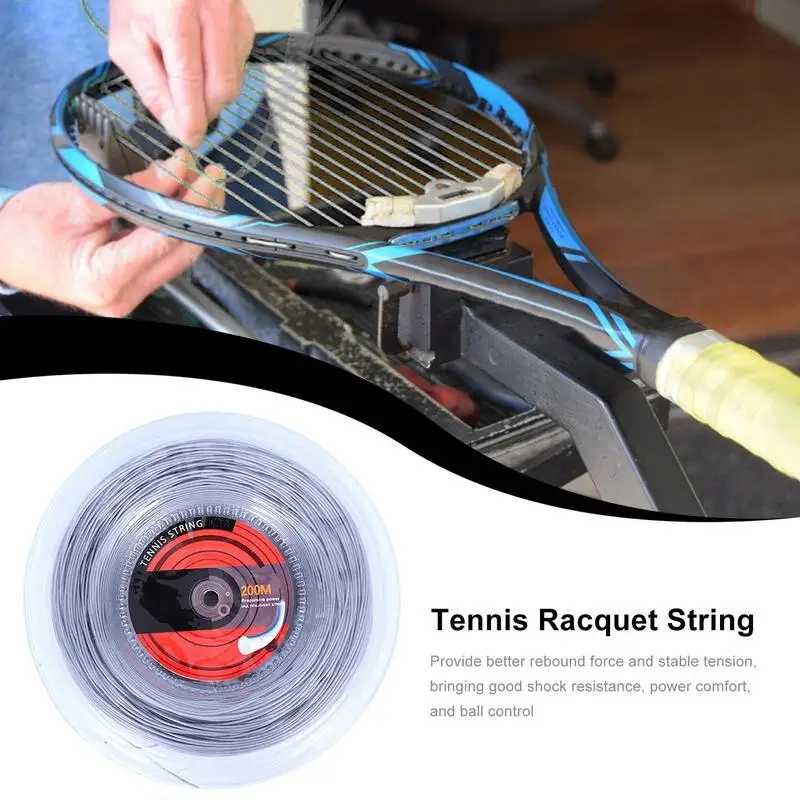 Tennis Racquet String 656 Ft Arm Friendly String 16G/1.35mm String For Tennis Enthusiasts Enhance Hitting Experience Sport