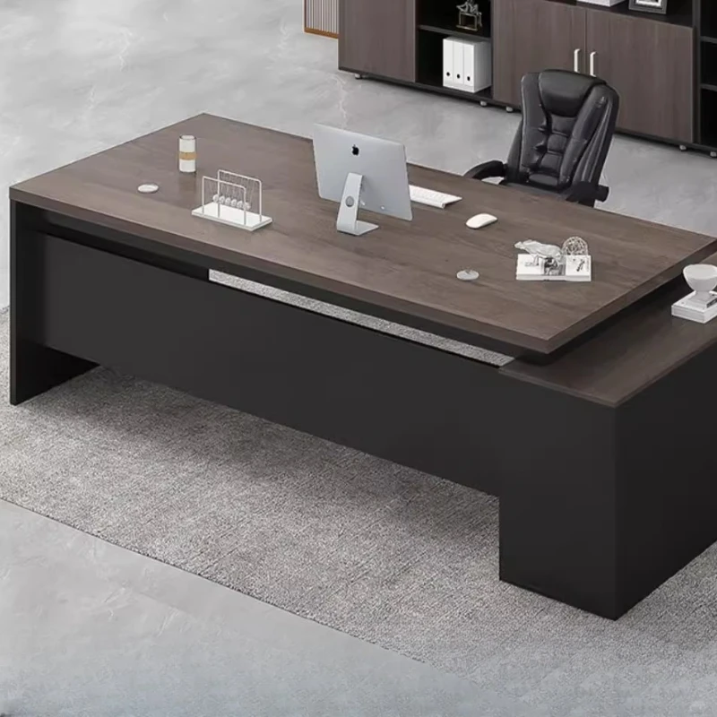 دعم الساق أدراج مكتب تنفيذي رخيصة جمالية فاخرة كبيرة مكتب تنفيذي خشبي رخيص أثاث مكتبي Mesa De Escritorio