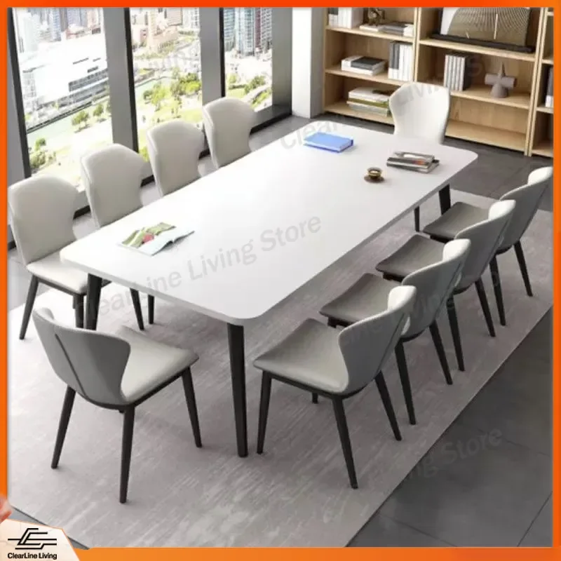 for Conference Table Long Simple Modern Large Desk Small Meeting Room Training Reading Table and Chair Combination